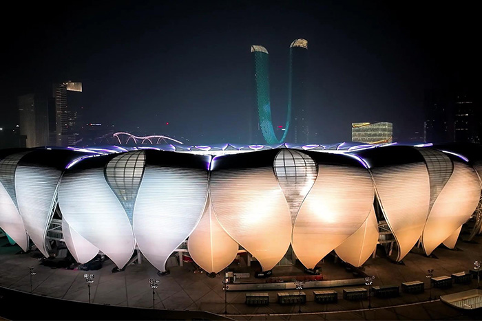 場館外墻亮化顏值爆表的背后藏著什么黑科技？