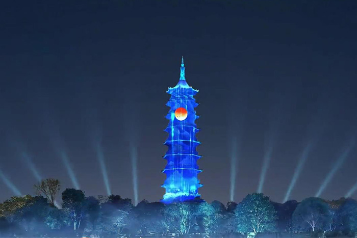古塔3D全息投影