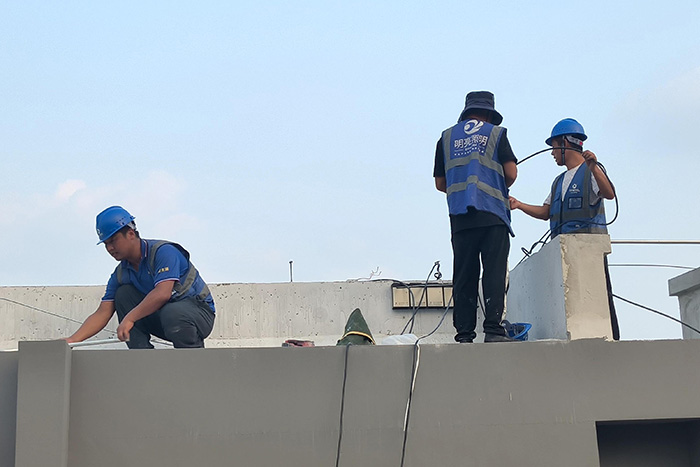 明亮照明集團(tuán)亮化施工現(xiàn)場(chǎng)