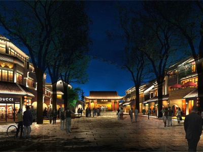 商業(yè)街夜景亮化-凸顯個(gè)性化設(shè)計(jì)效果