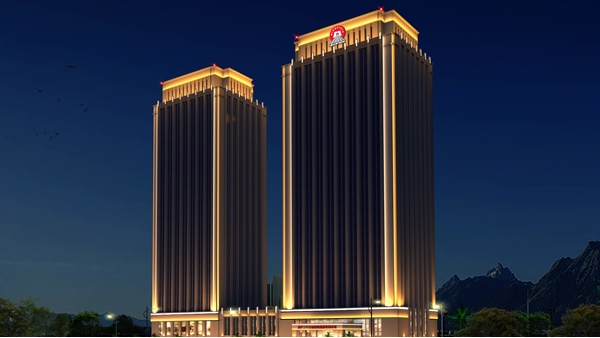 寫(xiě)字樓夜景照明要形成主體式照明效果