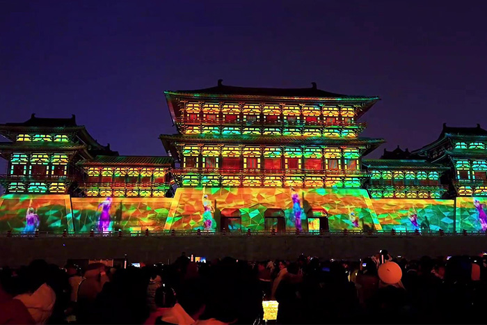 古建筑外墻3D全息投影