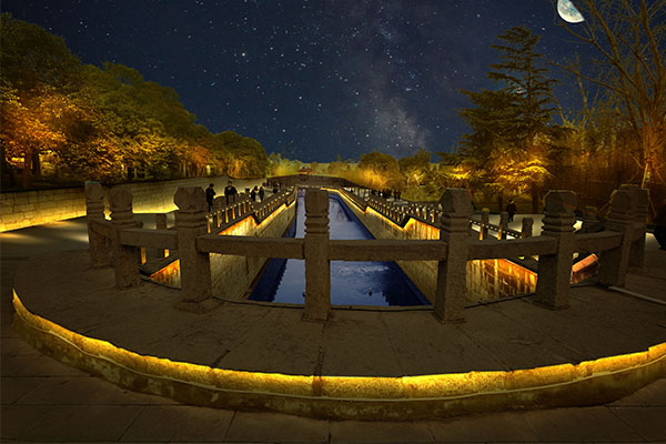 河南省新鄉(xiāng)市百泉景區(qū)過(guò)道亮化