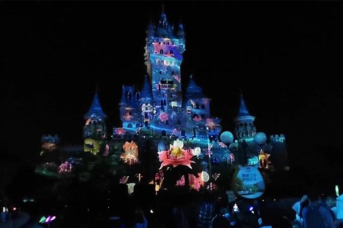 游樂場城堡3D全息投影